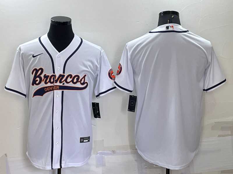 Denver Broncos Blank White Men's Stitched Cool Base Nike Baseball Jersey,We sell and wholesale Denver Broncos Blank White Men's Stitched Cool Base Nike Baseball Jersey on line form chian!